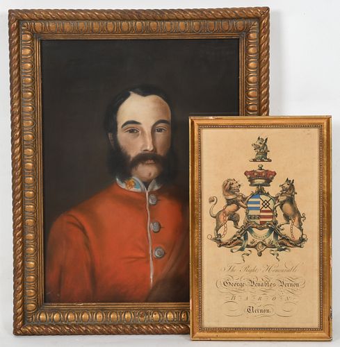 A Military Portrait and a Coat of Arms