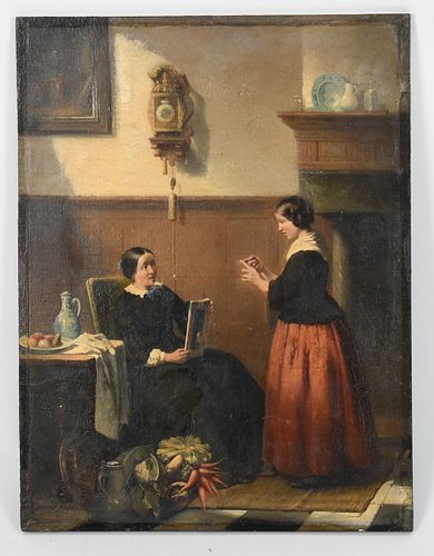 Otto Leitz (19th century) Oil on Panel