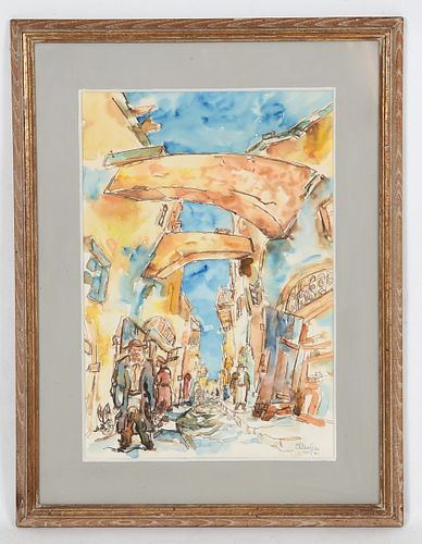 Chaim Gross (1904 - 1991) Watercolor