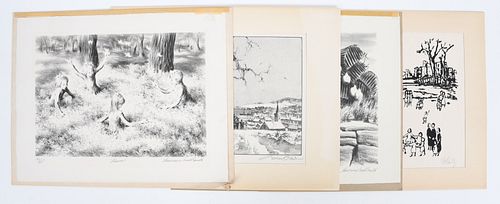A Group of American 20th Century Lithographs