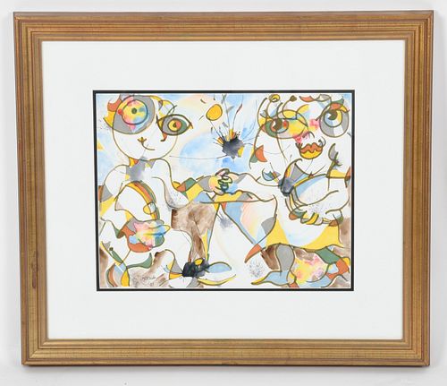 Watercolor, Dated 1983, Signed Silberman