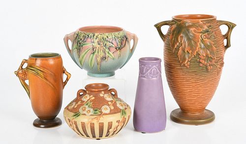 A Group of American Art Pottery