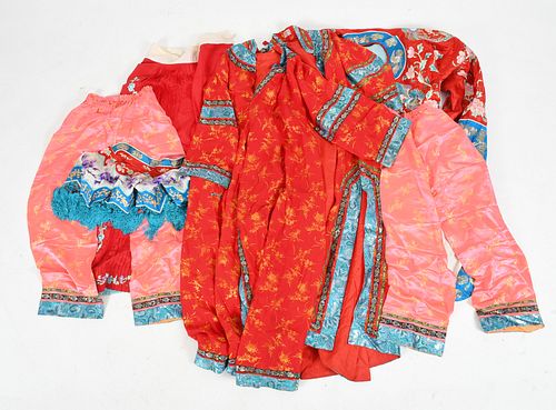 A Group of Vintage Chinese Opera Robes, Etc…
