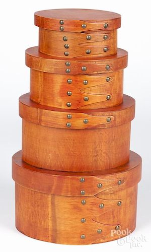 Nest of contemporary Shaker boxes, 16 1/2'' h.