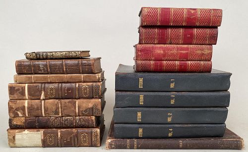 Estate Group of Early Leatherbound Books