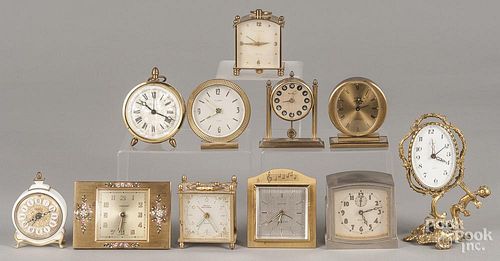 Eleven novelty clocks.