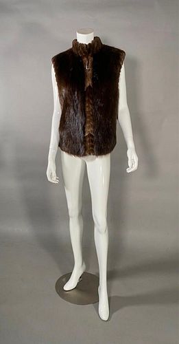 Trixi Schober Natural Mink Fur Vest 