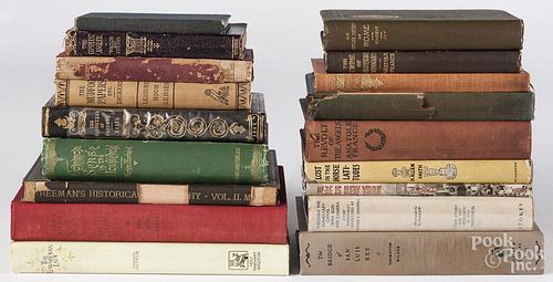 Twenty-eight antique books, to include several first editions and works