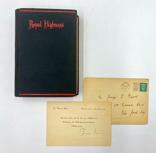 Royal Highness, by Thomas Mann (with signed card)