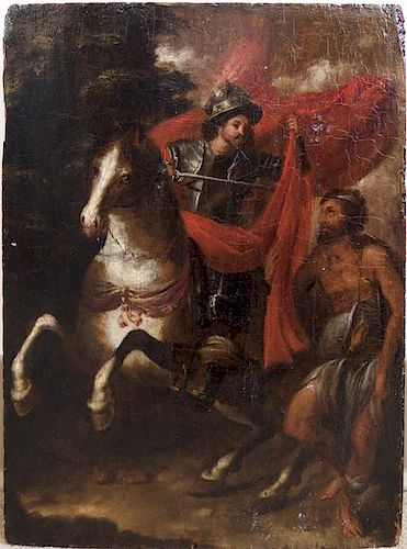 Old Master Italian painting "St. Martin"
