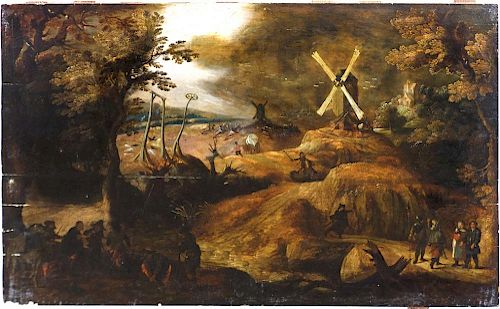 Flemish Old Master landscape painting