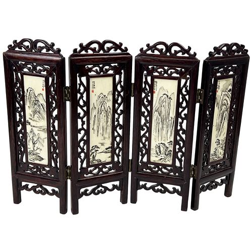 Chinese Double Sided Table Screen