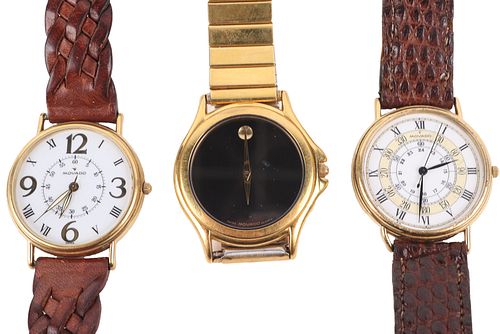 Three Movado Quartz Watches