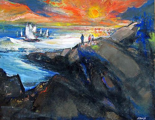 Jean Liberte (1896-1965) Provincetown Seascape