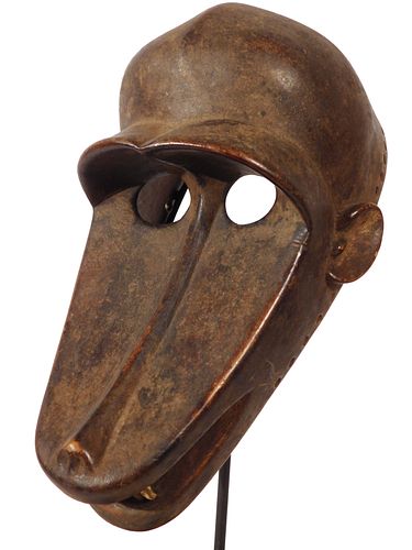 Baule Mbra Cult  Monkey Mask