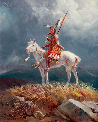 Sioux Warrior by Olaf Wieghorst
