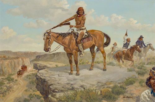 Arizona Whirlwind (Geronimo & His Lieutenants) by Joe Beeler