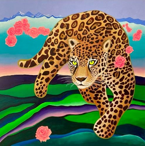 Jaguar and Roses (Ana Maria Velasco)