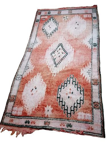 1930s handmade Berber tribal rug