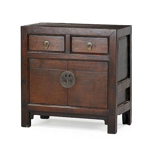 CHINESE ELM SIDE CABINET