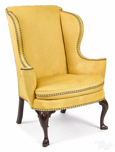 George II mahogany easy chair, ca. 1750, with l