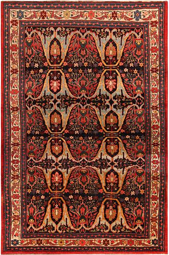 Antique Persian Garous Design Bidjar Rug 11 ft x 7 ft 6 in (3.35 m x 2.29 m)