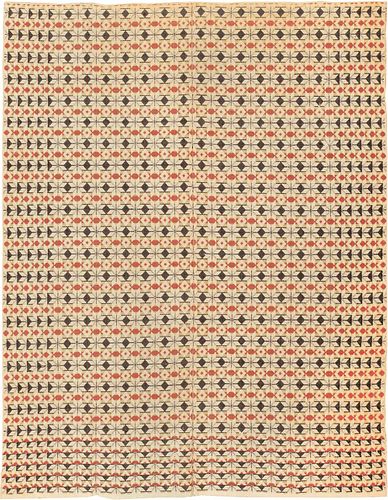 Antique American Ingrain Textile 7 ft 10 in x 6 ft 3 in (2.39 m x 1.9 m)