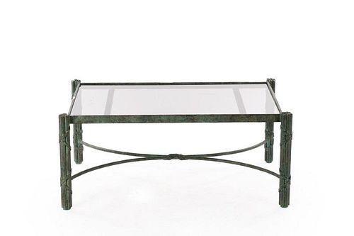 Cast Iron Neoclassical Style Coffee Table