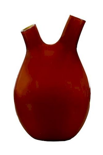 Rare Salviati 'Piva' Glass Vase by Nigel Coates