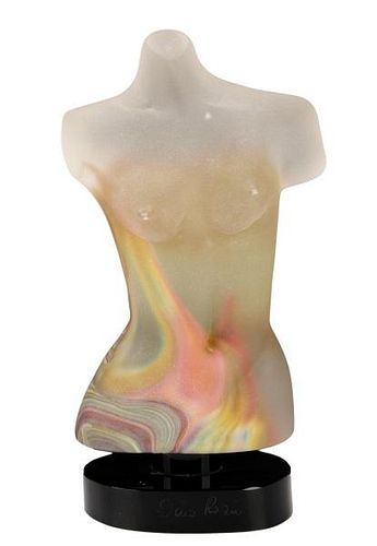 Dino Rosin Glass "Aphrodite" Sculptural Bust
