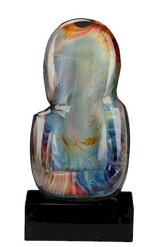 Dino Rosin Figural Glass Sculpture 'Relax' Series
