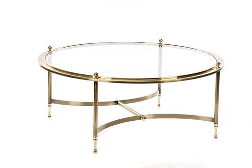 Design Institute America Brass & Glass Table