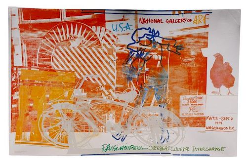 After Rauschenberg, NGA Exhibition Poster, 1991