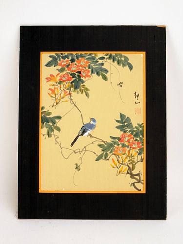 CHINESE BIRD & FLOWER SCROLL