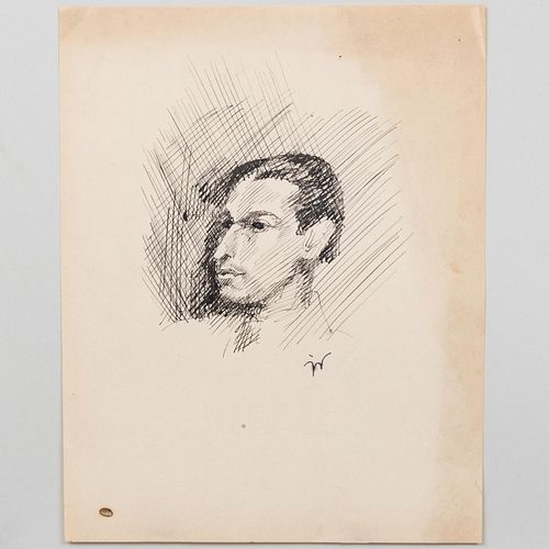 Jacques Villon (1875-1963): Portrait of Marcel Duchamp