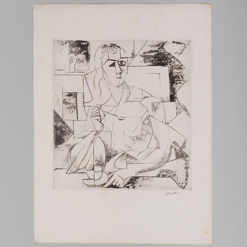 Jacques Villon (1875-1963): D'AprÃ¨s Metzinger, La Tasse Ã  thÃ©