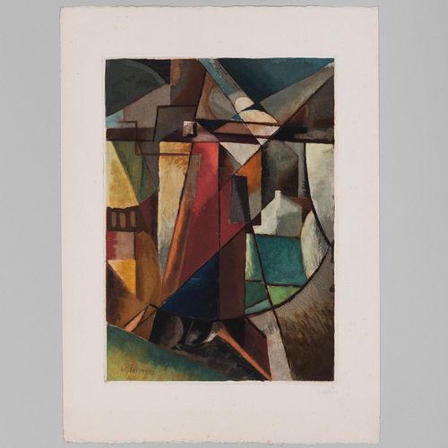Jacques Villon (1875-1963): D'AprÃ¨s Villon, Composition; and D'AprÃ¨s Gleizes, Paysage