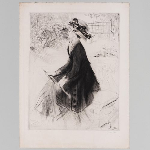 Jacques Villon (1875-1963): Miss Evelyne; and Le Blanc de Pierre (or Le Jardin)