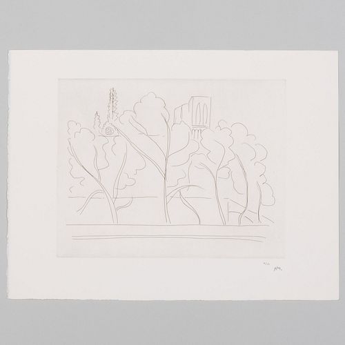 Henri Matisse (1869-1954):  Notre-Dame Ã  travers les arbres