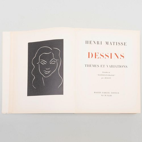 Henri Matisse (1869-1954): Dessins: ThÃ¨mes et Variations