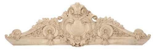 18th/19th C. French Baroque Style Crested Doorway