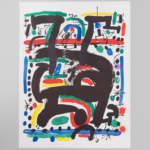 Joan MirÃ³ (1893-1983): Poster for the Opening of the Mourlot Atelier in New York