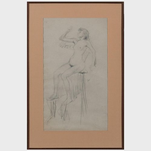 Jacques Villon (1875-1963): Femme nue