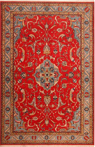 Vintage Persian Tabriz Rug 13 ft 2 in x 8 ft 9 in (4.01 m x 2.66 m)