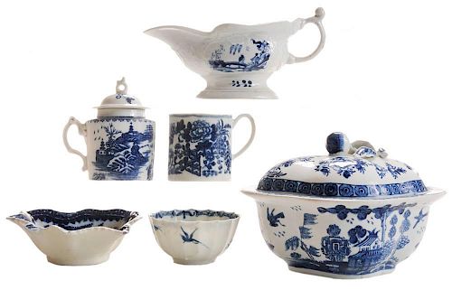 Thirteen Pieces English Porcelain