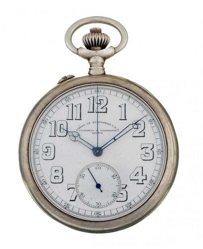 Vacheron& Constantin Silver Pocket Watch.