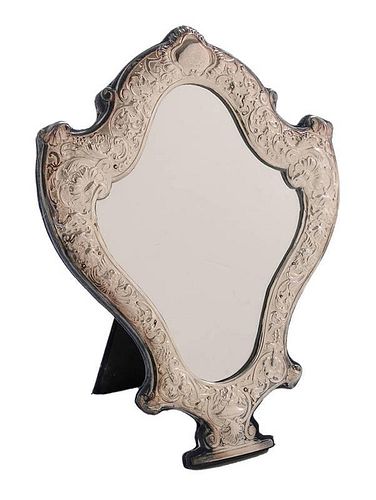 English Silver Mirror
