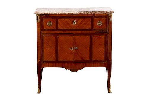 French Neoclassical Style Marble Top Commode