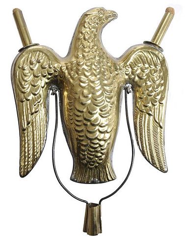Rare Brass Repouss&#233; Eagle-Form