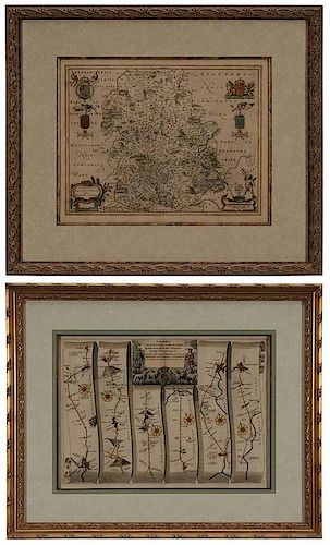 Two Maps of England, Shropshire and